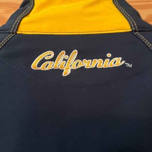 Nike TEAM Authentic Cal Berkeley Bears Men's M Full Zip Jacket Navy Gold Logo - Picture 2 of 13